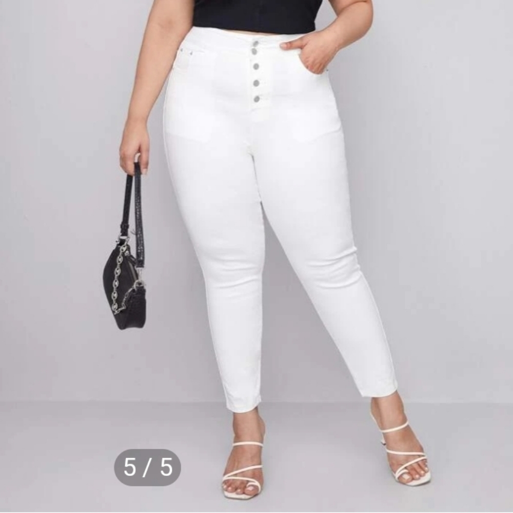 Plus Curvy High Waist Skinny Jeans